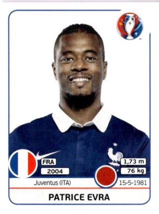 Patrice Evra – UEFA Euro 2016 France, n. 22