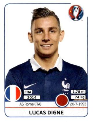Lucas Digne – UEFA Euro 2016 France, Nr. 23