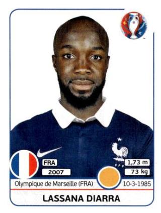 Lassana Diarra – UEFA Euro 2016 France, Nr. 26