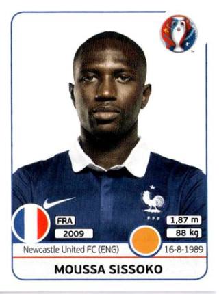 Moussa Sissoko – UEFA Euro 2016 France, Nr. 31
