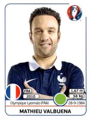 Mathieu Valbuena – UEFA Euro 2016 France, Nr. 34