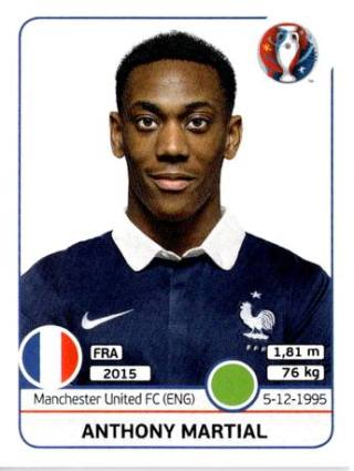 Anthony Martial – UEFA Euro 2016 France, Nr. 36