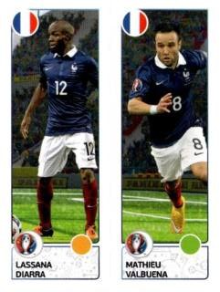 Lassana Diarra / Mathieu Valbuena – UEFA Euro 2016 France, n.º 41