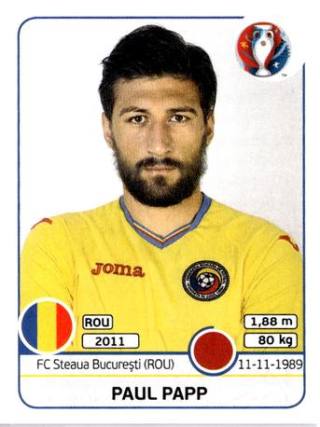 Paul Papp – UEFA Euro 2016 France, Nr. 55