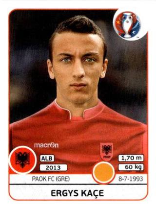 Ergys Kace – UEFA Euro 2016 France, Nr. 83