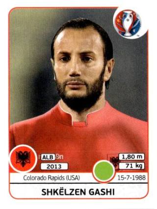 Shkelzen Gashi – UEFA Euro 2016 France, Nr. 85