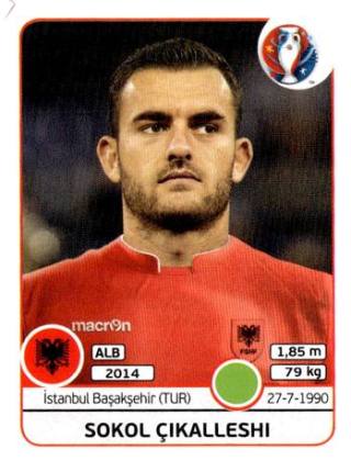 Sokol Cikalleshi – UEFA Euro 2016 France, Nr. 88