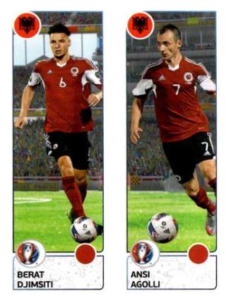 Berat Djimsiti / Ansi Agolli – UEFA Euro 2016 France, Nr. 91
