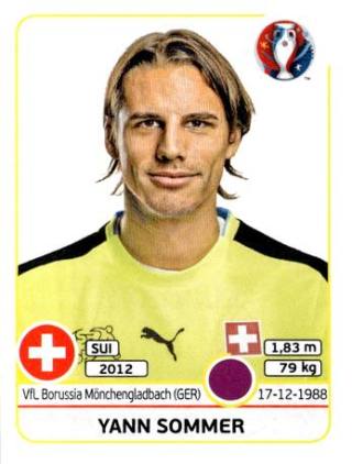 Yann Sommer – UEFA Euro 2016 France, Nr. 101