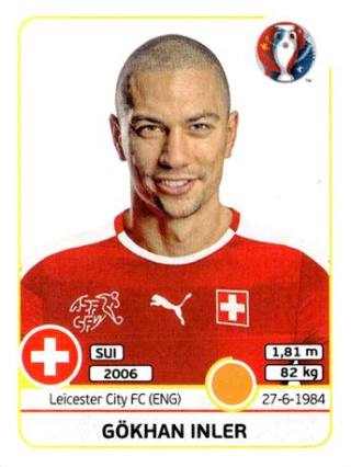 Gökhan Inler – UEFA Euro 2016 France, Nr. 111