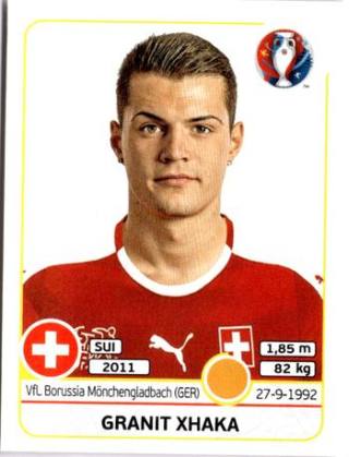 Granit Xhaka – UEFA Euro 2016 France, Nr. 112