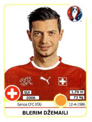 Blerim Dzemaili – UEFA Euro 2016 France, Nr. 113
