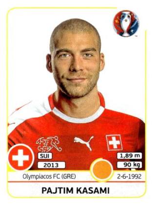 Pajtim Kasami – UEFA Euro 2016 France, Nr. 114