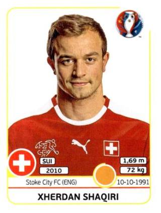 Xherdan Shaqiri – UEFA Euro 2016 France, Nr. 116