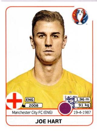 Joe Hart – UEFA Euro 2016 France, Nr. 129