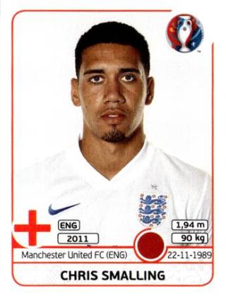 Chris Smalling – UEFA Euro 2016 France, Nr. 131