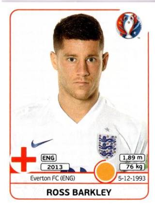 Ross Barkley – UEFA Euro 2016 France, n. 141