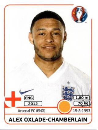 Alex Oxlade-Chamberlain – UEFA Euro 2016 France, Nr. 142