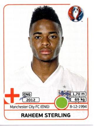 Raheem Sterling – UEFA Euro 2016 France, Nr. 144