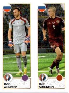 Igor Akinfeev / Igor Smolnikov – UEFA Euro 2016 France, Nr. 156