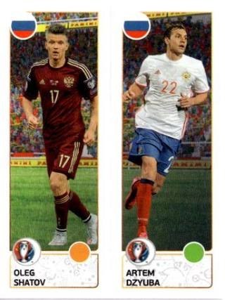 Oleg Shatov / Artem Dzyuba – UEFA Euro 2016 France, Nr. 160