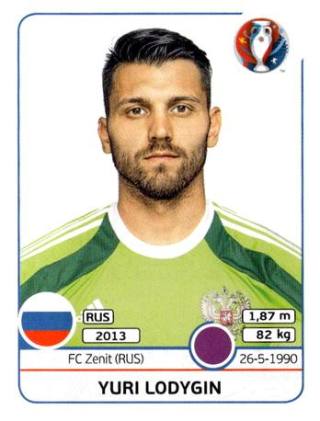 Juri Wladimirowitsch Lodygin – UEFA Euro 2016 Francia, n.º 162