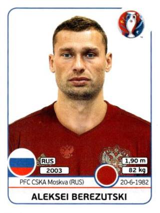 Alexei Wladimirowitsch Beresuzki – UEFA Euro 2016 France, n. 164