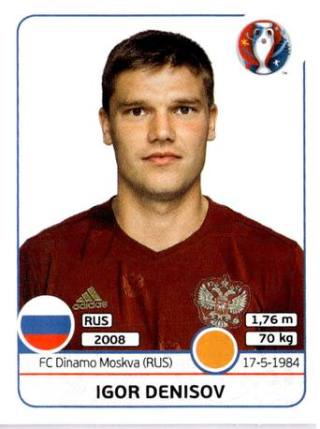Igor Wladimirowitsch Denissow – UEFA Euro 2016 France, Nr. 170