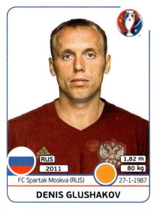 Denis Borissowitsch Gluschakow – UEFA Euro 2016 France, Nr. 173