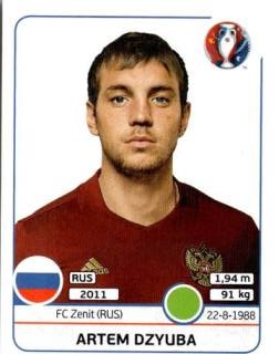 Artjom Sergejewitsch Dsjuba – UEFA Euro 2016 France, Nr. 179