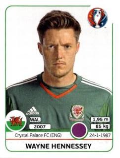 Wayne Hennessey – UEFA Euro 2016 France, Nr. 181