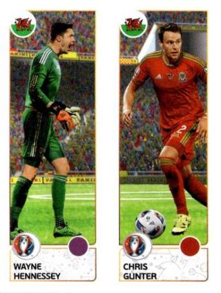 Wayne Hennessey / Chris Gunter – UEFA Euro 2016 France, Nr. 202