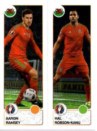 Aaron Ramsey / Hal Robson-Kanu – UEFA Euro 2016 France, Nr. 206