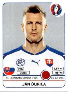 Ján Ďurica – UEFA Euro 2016 France, Nr. 214