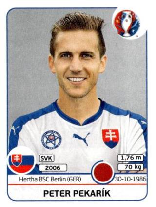 Peter Pekarík – UEFA Euro 2016 France, Nr. 218