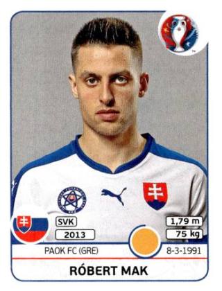 Róbert Mak – UEFA Euro 2016 France, Nr. 226