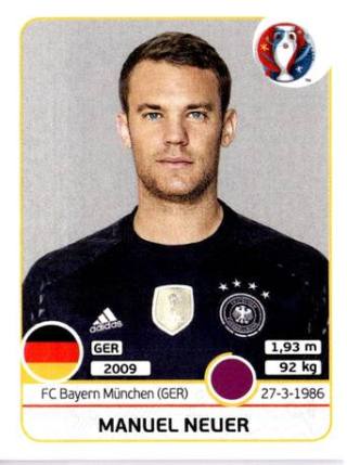 Manuel Neuer – UEFA Euro 2016 France, Nr. 241