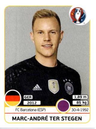 Marc-André ter Stegen – UEFA Euro 2016 France, Nr. 242