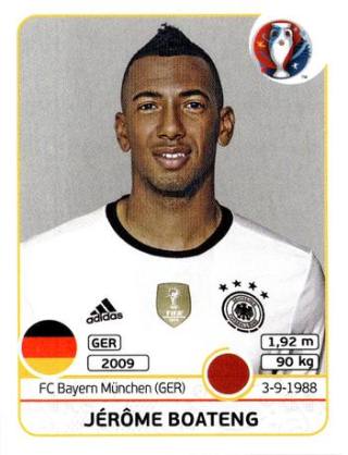 Jérôme Boateng – UEFA Euro 2016 France, n° 243