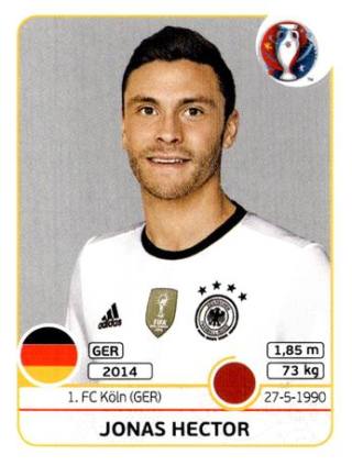 Jonas Hector – UEFA Euro 2016 France, Nr. 246