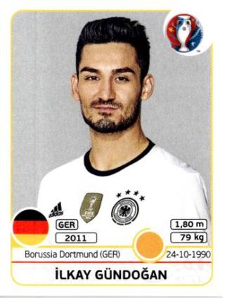 İlkay Gündoğan – UEFA Euro 2016 France, Nr. 251
