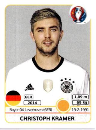 Christoph Kramer – UEFA Euro 2016 France, Nr. 252