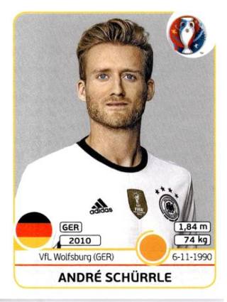 André Schürrle – UEFA Euro 2016 France, Nr. 253