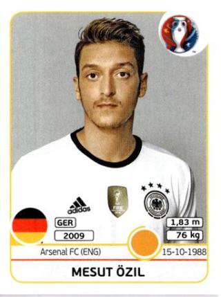 Mesut Özil – UEFA Euro 2016 France, Nr. 255