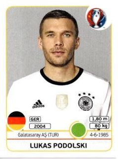 Lukas Podolski – UEFA Euro 2016 France, Nr. 258