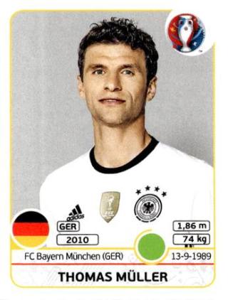 Thomas Müller – UEFA Euro 2016 France, Nr. 260