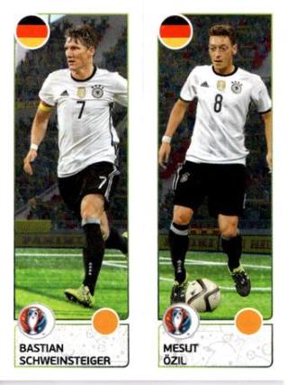 Bastian Schweinsteiger / Mesut Özil – UEFA Euro 2016 France, n.º 265