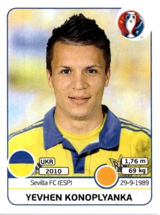 Jewhen Konopljanka – UEFA Euro 2016 France, Nr. 287