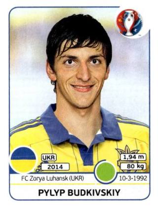 Pylyp Budkiwskyj – UEFA Euro 2016 France, Nr. 290