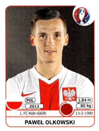 Paweł Olkowski – UEFA Euro 2016 France, Nr. 300